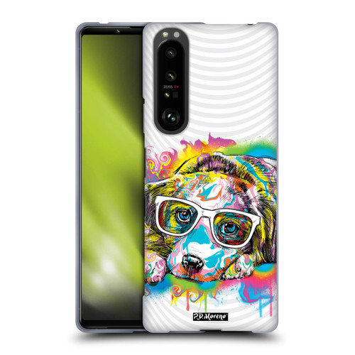 P.D. Moreno Drip Art Cats And Dogs Labrador Soft Gel Case for Sony Xperia 1 III