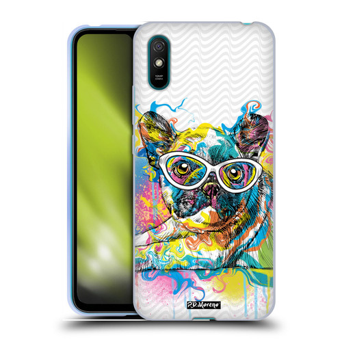 P.D. Moreno Drip Art Cats And Dogs French Bulldog Soft Gel Case for Xiaomi Redmi 9A / Redmi 9AT