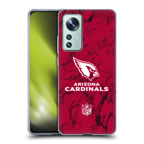 NFL Arizona Cardinals Graphics Coloured Marble Soft Gel Case for Xiaomi 12