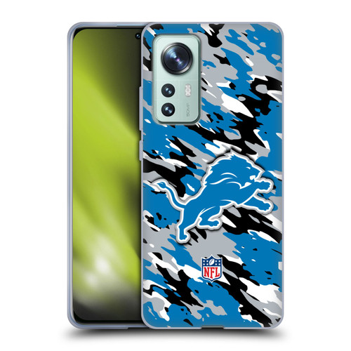 NFL Detroit Lions Logo Camou Soft Gel Case for Xiaomi 12