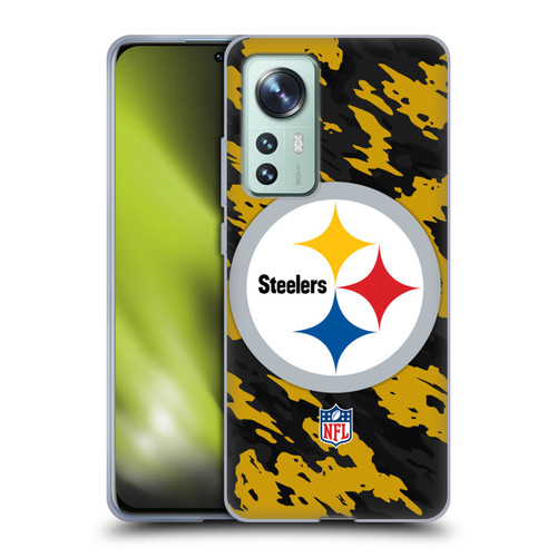 NFL Pittsburgh Steelers Logo Camou Soft Gel Case for Xiaomi 12