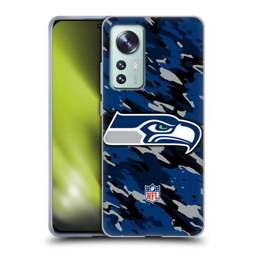 NFL Seattle Seahawks Logo Camou Soft Gel Case for Xiaomi 12