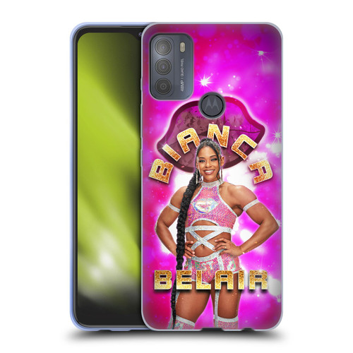 WWE Bianca Belair Portrait Soft Gel Case for Motorola Moto G50