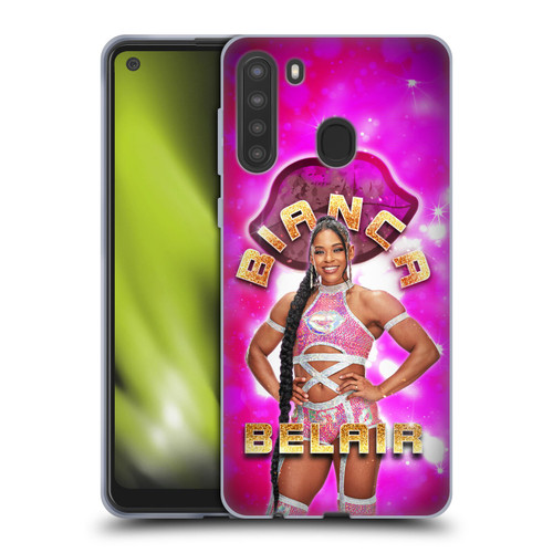 WWE Bianca Belair Portrait Soft Gel Case for Samsung Galaxy A21 (2020)