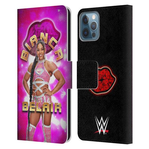 WWE Bianca Belair Portrait Leather Book Wallet Case Cover For Apple iPhone 12 / iPhone 12 Pro