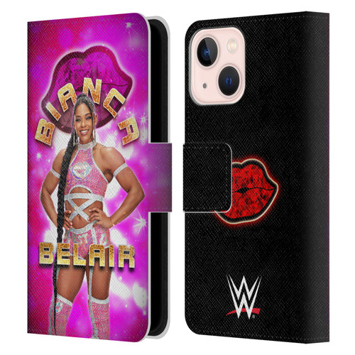 WWE Bianca Belair Portrait Leather Book Wallet Case Cover For Apple iPhone 13 Mini