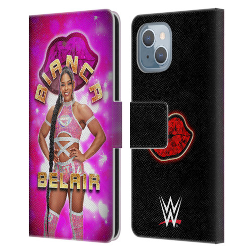 WWE Bianca Belair Portrait Leather Book Wallet Case Cover For Apple iPhone 14