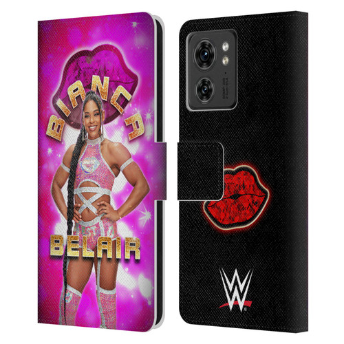 WWE Bianca Belair Portrait Leather Book Wallet Case Cover For Motorola Moto Edge 40