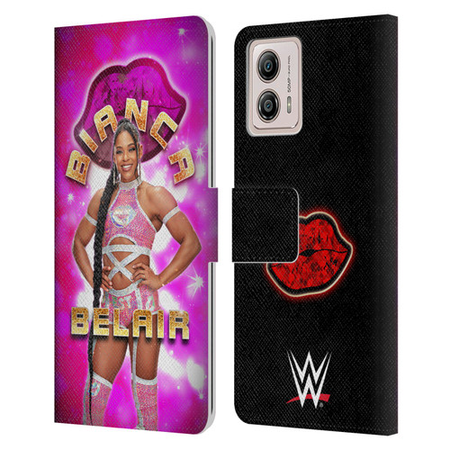 WWE Bianca Belair Portrait Leather Book Wallet Case Cover For Motorola Moto G53 5G