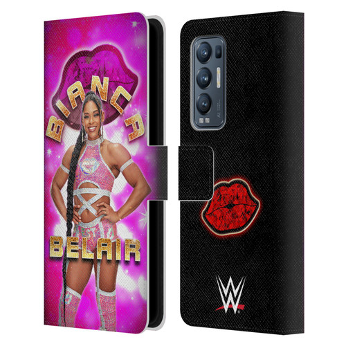 WWE Bianca Belair Portrait Leather Book Wallet Case Cover For OPPO Find X3 Neo / Reno5 Pro+ 5G
