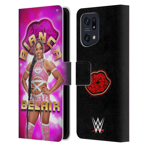 WWE Bianca Belair Portrait Leather Book Wallet Case Cover For OPPO Find X5