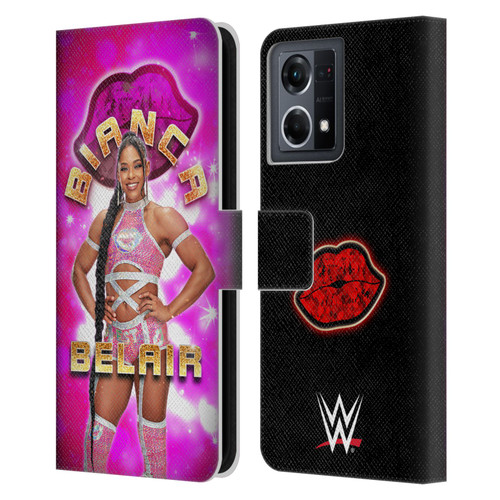 WWE Bianca Belair Portrait Leather Book Wallet Case Cover For OPPO Reno8 4G