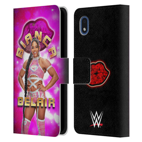 WWE Bianca Belair Portrait Leather Book Wallet Case Cover For Samsung Galaxy A01 Core (2020)