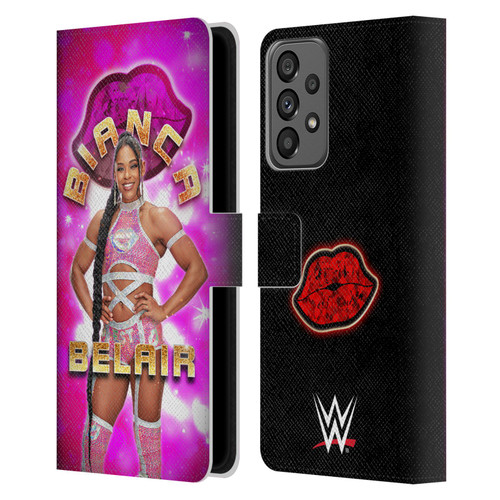 WWE Bianca Belair Portrait Leather Book Wallet Case Cover For Samsung Galaxy A73 5G (2022)