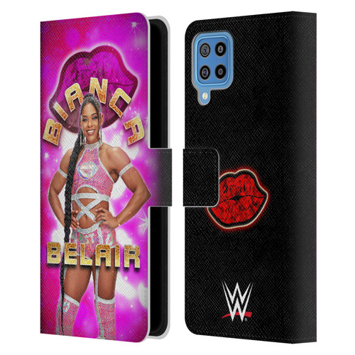 WWE Bianca Belair Portrait Leather Book Wallet Case Cover For Samsung Galaxy F22 (2021)