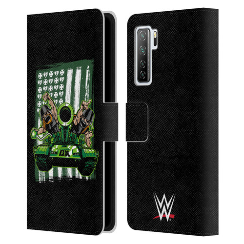 WWE D-Generation X Flag Leather Book Wallet Case Cover For Huawei Nova 7 SE/P40 Lite 5G