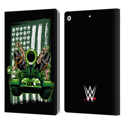 WWE D-Generation X Flag Leather Book Wallet Case Cover For Apple iPad 10.2 2019/2020/2021