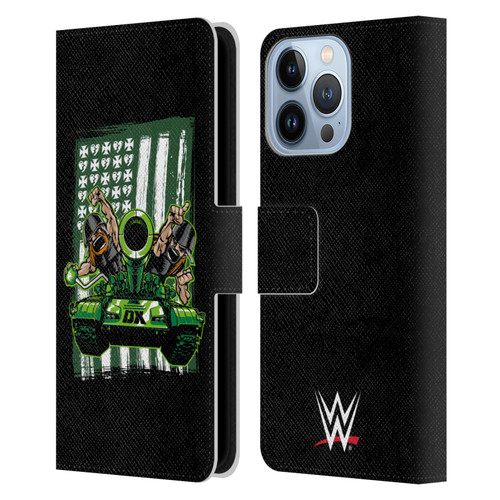 WWE D-Generation X Flag Leather Book Wallet Case Cover For Apple iPhone 13 Pro