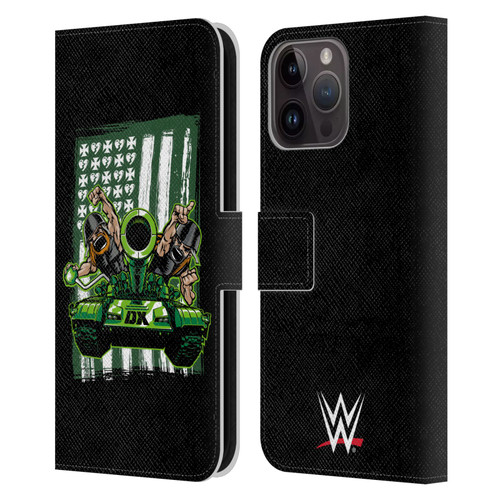WWE D-Generation X Flag Leather Book Wallet Case Cover For Apple iPhone 15 Pro Max