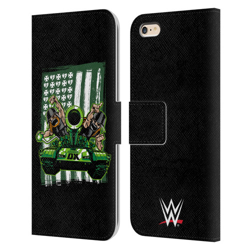 WWE D-Generation X Flag Leather Book Wallet Case Cover For Apple iPhone 6 Plus / iPhone 6s Plus