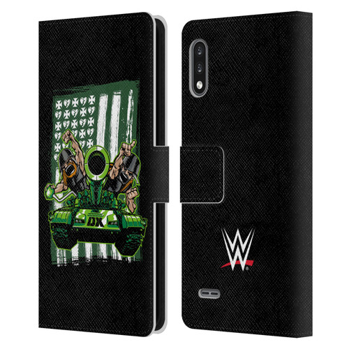 WWE D-Generation X Flag Leather Book Wallet Case Cover For LG K22