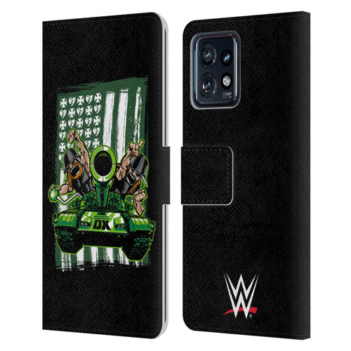 WWE D-Generation X Flag Leather Book Wallet Case Cover For Motorola Moto Edge 40 Pro