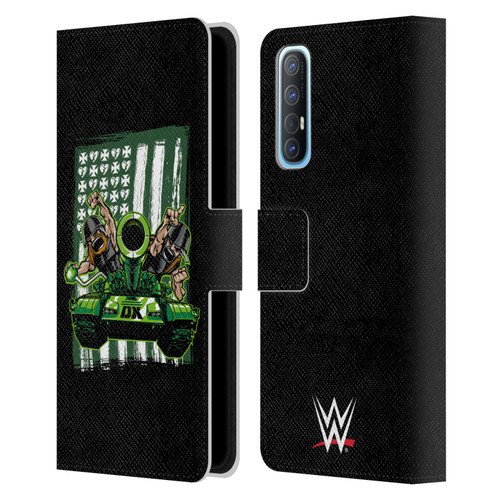 WWE D-Generation X Flag Leather Book Wallet Case Cover For OPPO Find X2 Neo 5G