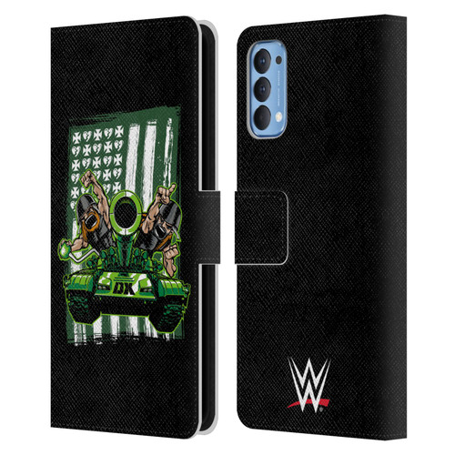WWE D-Generation X Flag Leather Book Wallet Case Cover For OPPO Reno 4 5G