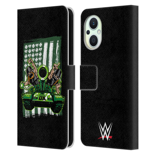 WWE D-Generation X Flag Leather Book Wallet Case Cover For OPPO Reno8 Lite