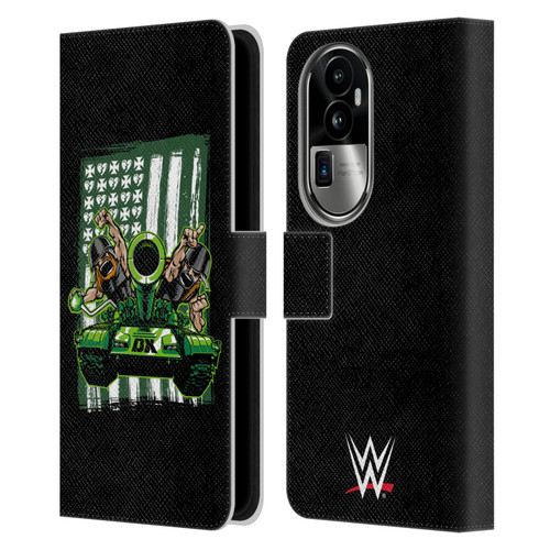 WWE D-Generation X Flag Leather Book Wallet Case Cover For OPPO Reno10 Pro+
