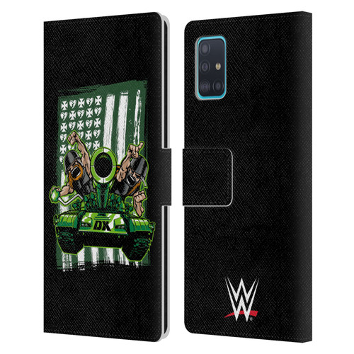 WWE D-Generation X Flag Leather Book Wallet Case Cover For Samsung Galaxy A51 (2019)