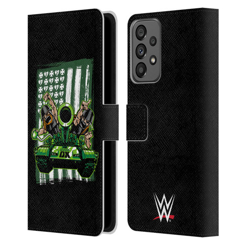 WWE D-Generation X Flag Leather Book Wallet Case Cover For Samsung Galaxy A73 5G (2022)