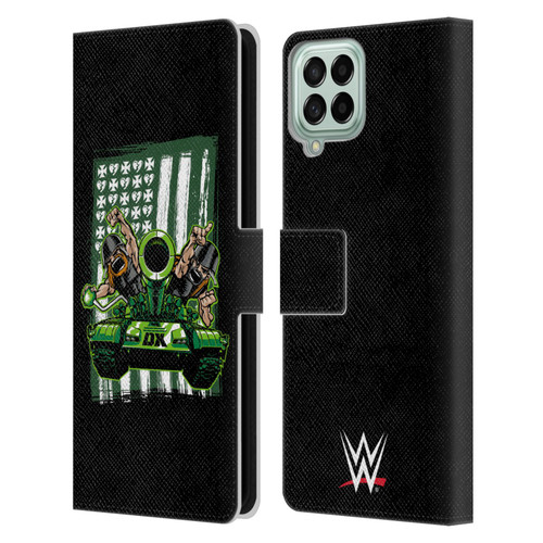 WWE D-Generation X Flag Leather Book Wallet Case Cover For Samsung Galaxy M33 (2022)