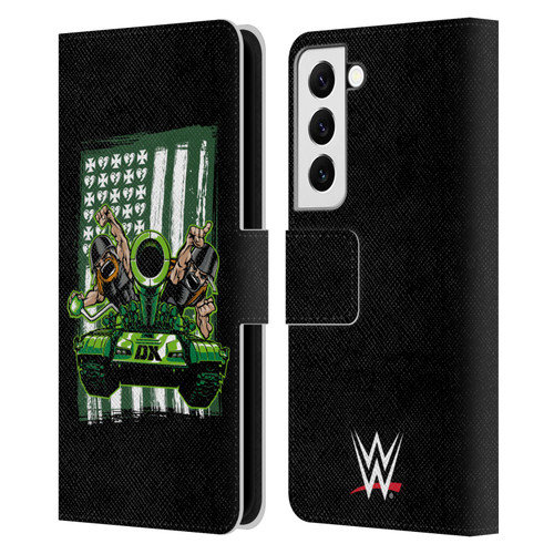WWE D-Generation X Flag Leather Book Wallet Case Cover For Samsung Galaxy S22 5G