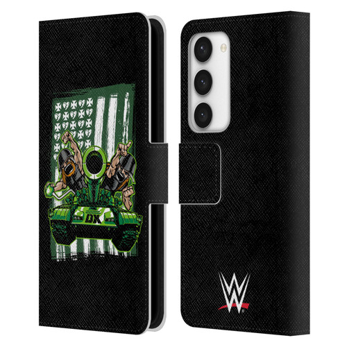 WWE D-Generation X Flag Leather Book Wallet Case Cover For Samsung Galaxy S23 5G
