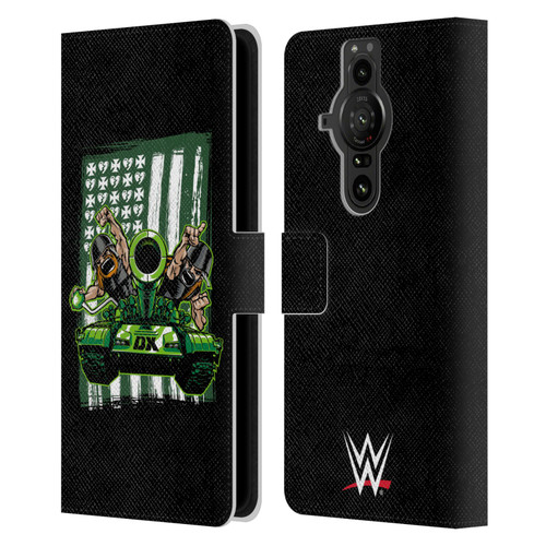 WWE D-Generation X Flag Leather Book Wallet Case Cover For Sony Xperia Pro-I