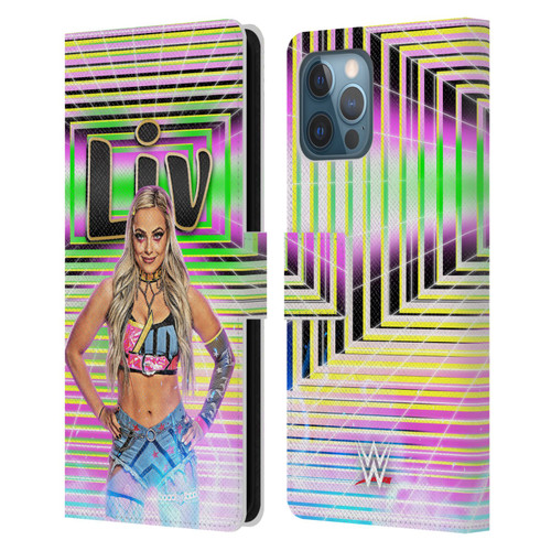 WWE Liv Morgan Portrait Leather Book Wallet Case Cover For Apple iPhone 12 Pro Max