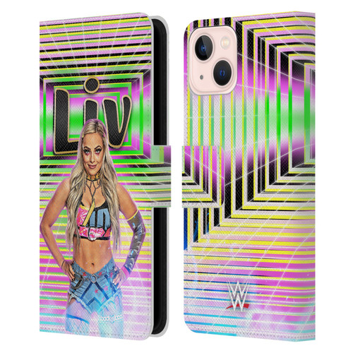 WWE Liv Morgan Portrait Leather Book Wallet Case Cover For Apple iPhone 13