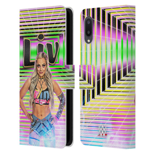 WWE Liv Morgan Portrait Leather Book Wallet Case Cover For Samsung Galaxy A02/M02 (2021)