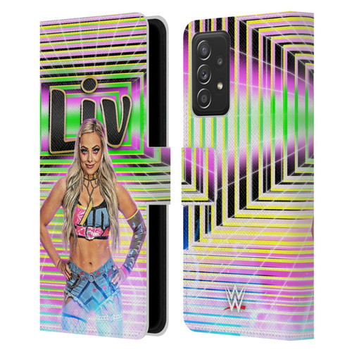WWE Liv Morgan Portrait Leather Book Wallet Case Cover For Samsung Galaxy A52 / A52s / 5G (2021)