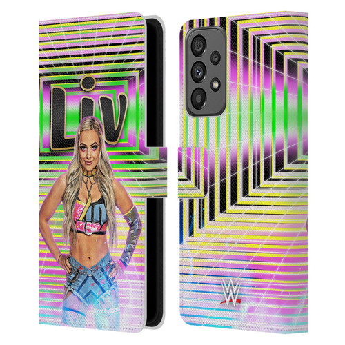 WWE Liv Morgan Portrait Leather Book Wallet Case Cover For Samsung Galaxy A73 5G (2022)