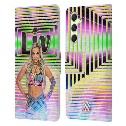 WWE Liv Morgan Portrait Leather Book Wallet Case Cover For Samsung Galaxy A54 5G