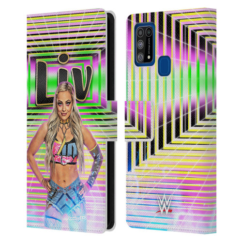WWE Liv Morgan Portrait Leather Book Wallet Case Cover For Samsung Galaxy M31 (2020)