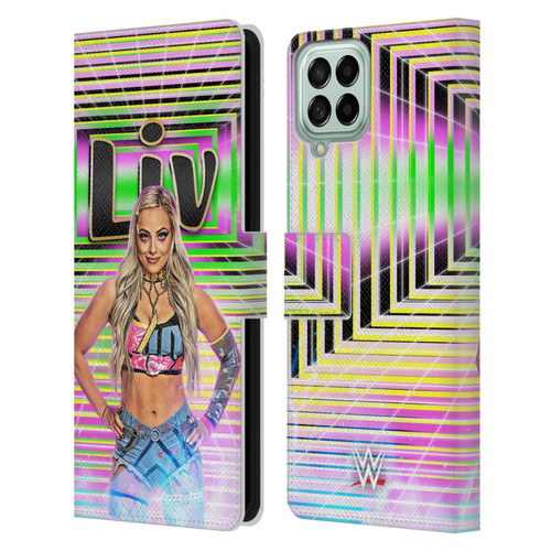 WWE Liv Morgan Portrait Leather Book Wallet Case Cover For Samsung Galaxy M33 (2022)