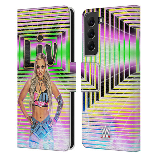 WWE Liv Morgan Portrait Leather Book Wallet Case Cover For Samsung Galaxy S22+ 5G