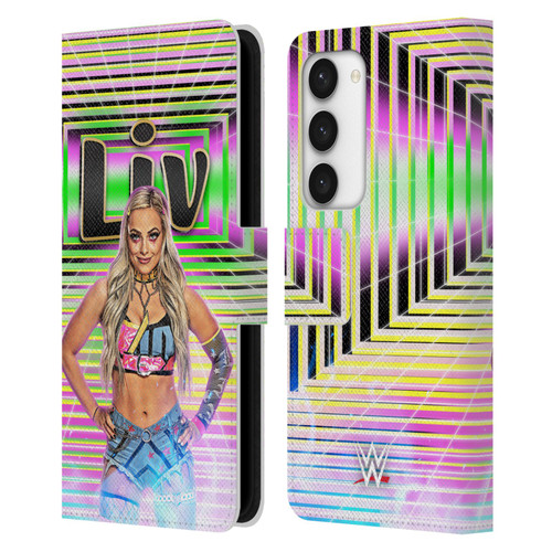 WWE Liv Morgan Portrait Leather Book Wallet Case Cover For Samsung Galaxy S23 5G