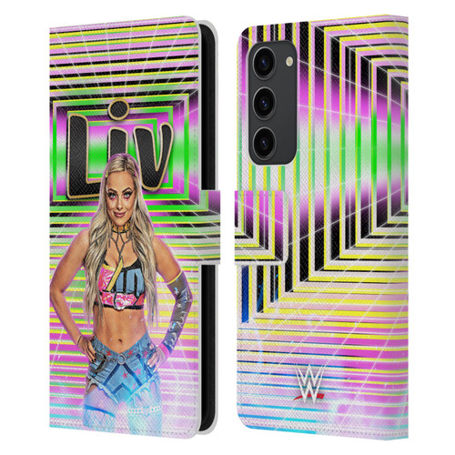 WWE Liv Morgan Portrait Leather Book Wallet Case Cover For Samsung Galaxy S23+ 5G