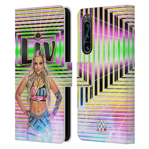 WWE Liv Morgan Portrait Leather Book Wallet Case Cover For Sony Xperia 5 IV