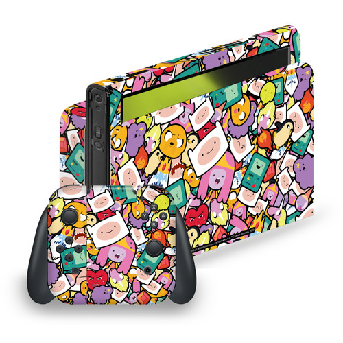 Adventure Time Graphics Pattern Vinyl Sticker Skin Decal Cover for Nintendo Switch OLED Bundle