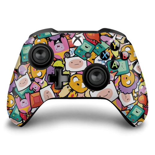 Adventure Time Graphics Pattern Vinyl Sticker Skin Decal Cover for Microsoft Xbox One S / X Controller